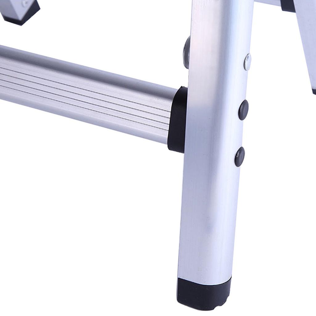 150KG E89417 2 Step Stool Ladder Anti Slip Safety Platform Ladder Maximum Load Aluminum Folding Ladder Maximum Load 28*27*34cm