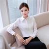 Women's Slim Fit Workwear Shirt, Short & Long Sleeves, Formal Office Uniform, White & Blue, Spring/Summer Collection.
