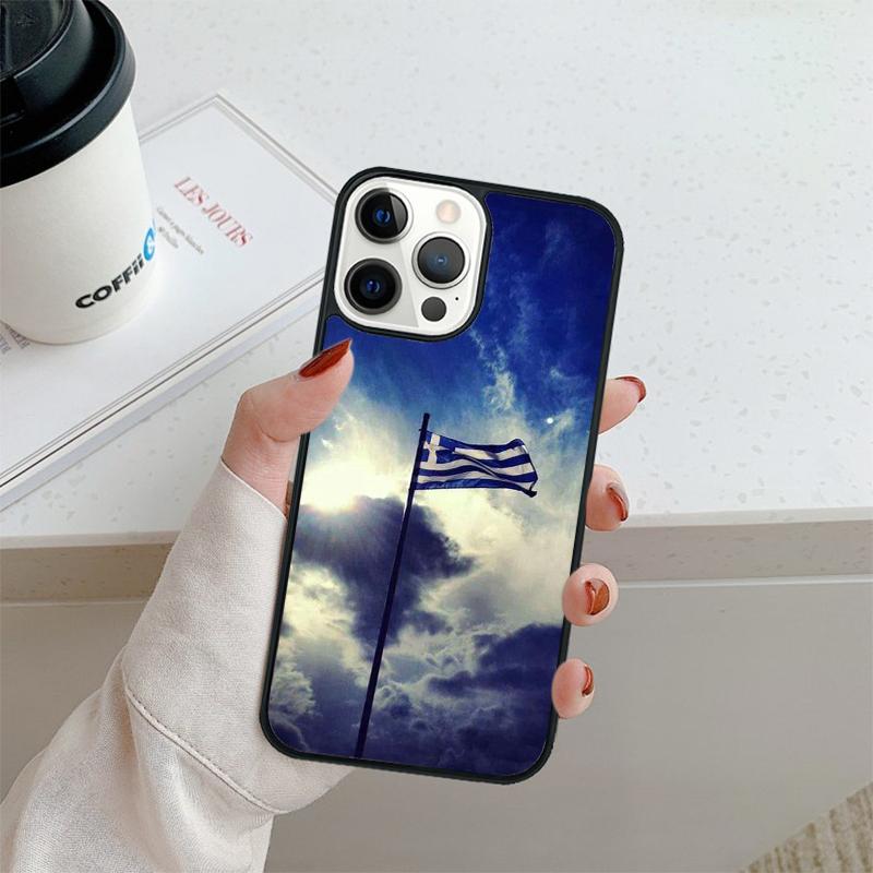 Greece Greek Flag Phone Case For iPhone 17 Air 16 pro max 15 14 plus 12 13 Shell Cover coque
