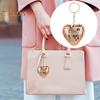Disco Ball Keychain Heart Shape Mirror Ball Keychain Hanging Pendant Bag Charm Halloween Christmas Gift
