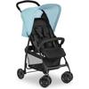 Прогулочная коляска - СПОРТ - Складная & наклонный - Капюшон от солнца - 4 колеса - Черный / Синий
