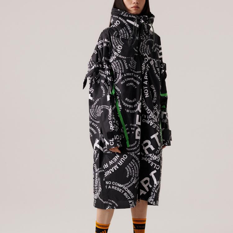 adidas X Stella McCartney Куртки Женские Черные С Капюшоном Средние Другое HT1099