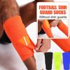 1 Pair Football Shin Guard With Pocket Crashproof Compression Soccer Support Socks Calf Leg Training Protector Sports Sleev R5F2