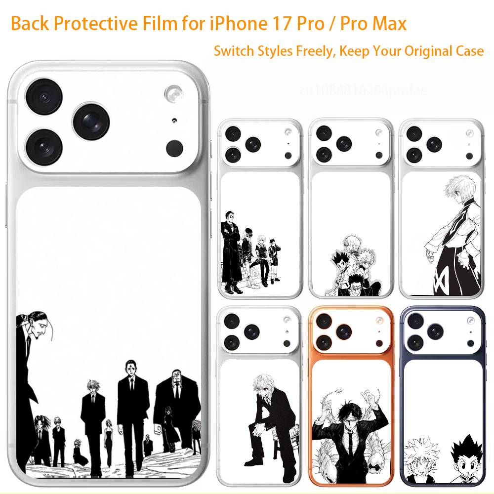 Аниме H-Hunter x H-Hunters 3D Полное тело Наклейка-скин для iPhone 17/Pro Max/Air, Цветная задняя защитная наклейка