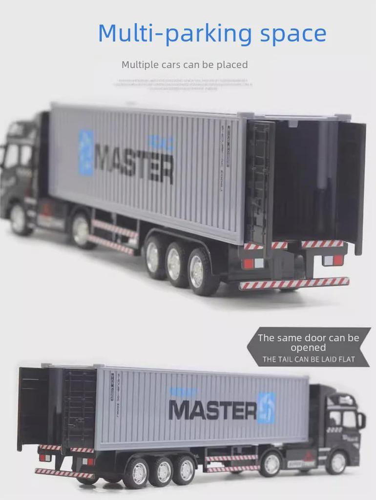 Трансграничный сплав большой инженерный транспортный грузовик тягач модель игрушка для мальчиков с английской упаковкой