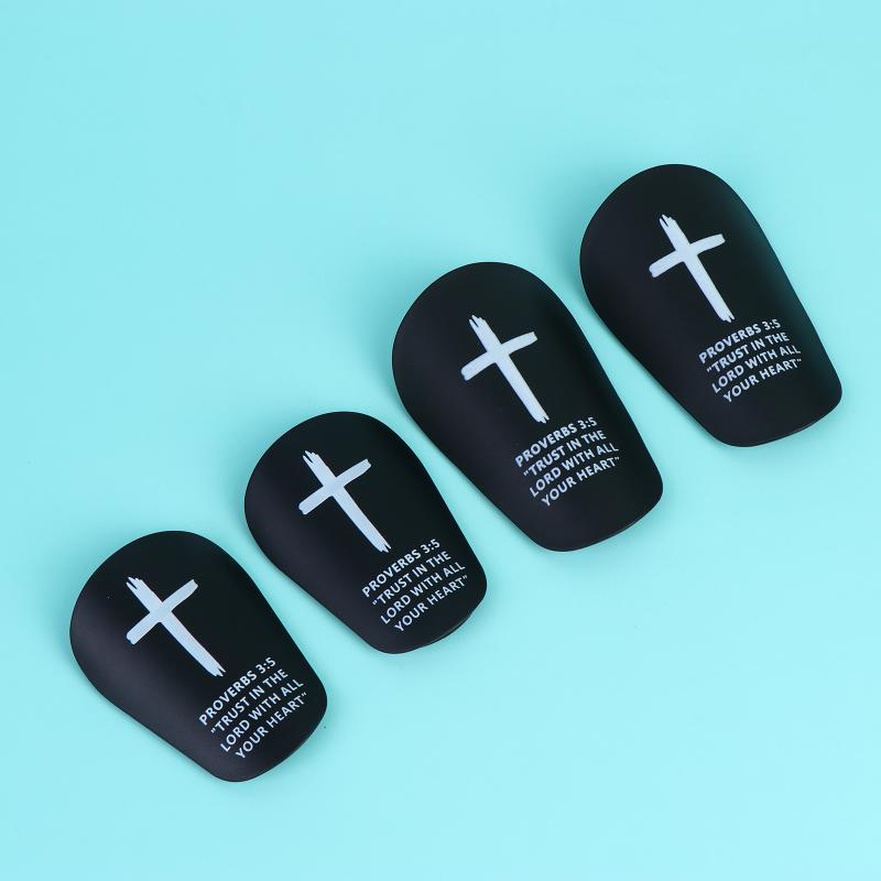 1Pair Christ Shin Guards With Bibleverse Soccer Football Protective Pads For Adults & Youth, Inspirational Sports Gear