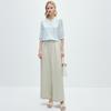 One Button: 26 Spring/Summer Design, Round Neck, Fashionable Jacquard, Mulberry Silk Shirt for Women