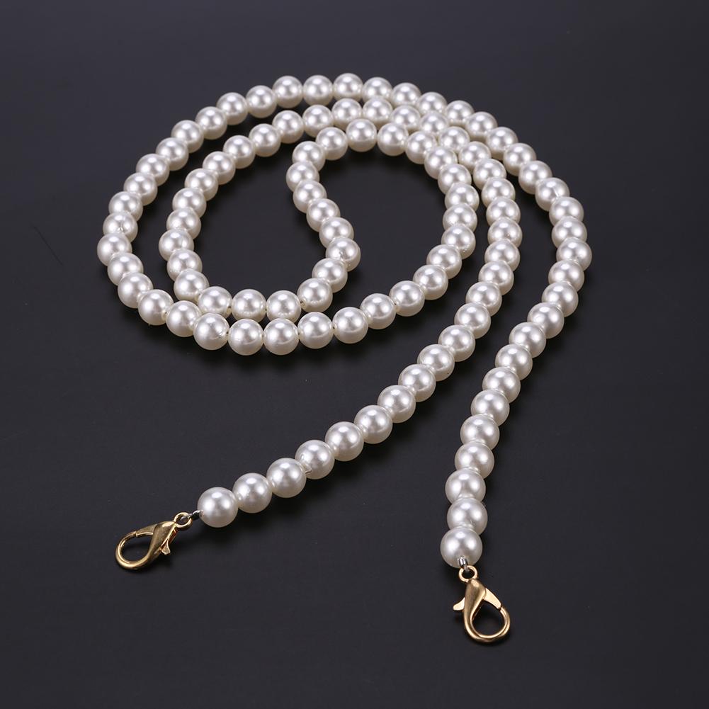 AU Pearl Strap for Handbag Purse Belt Handle Replacement Chain Women Shoulder St