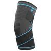 Outdoor Dual Sports Kneepad Breathable Knitted Kneepad Dual Pressure Bands Knee BraceBlue XL