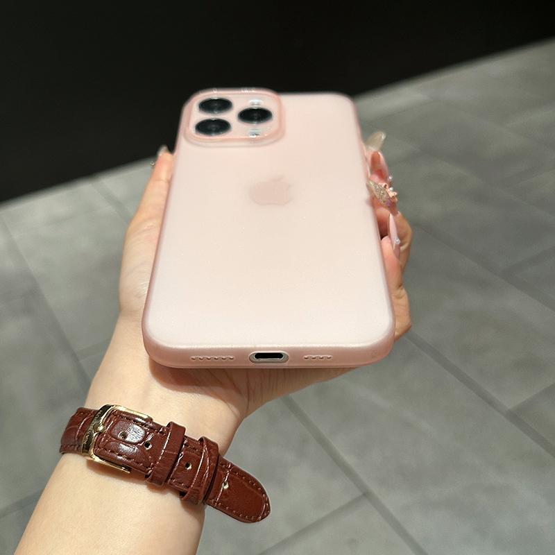 0,3 мм Ультратонкий Матовый Чехол Для Для Iphone 16 15 14 13 12 11 Pro Max Plus Mini Силиконовый Мягкий Конфетный Цвет Прозрачная Крышка