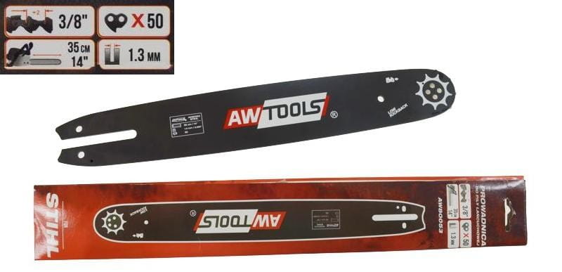 AWTOOLS GUIDE BAR 35cm/50/3/8""/1.3 FOR STIHL / BLACK LINE