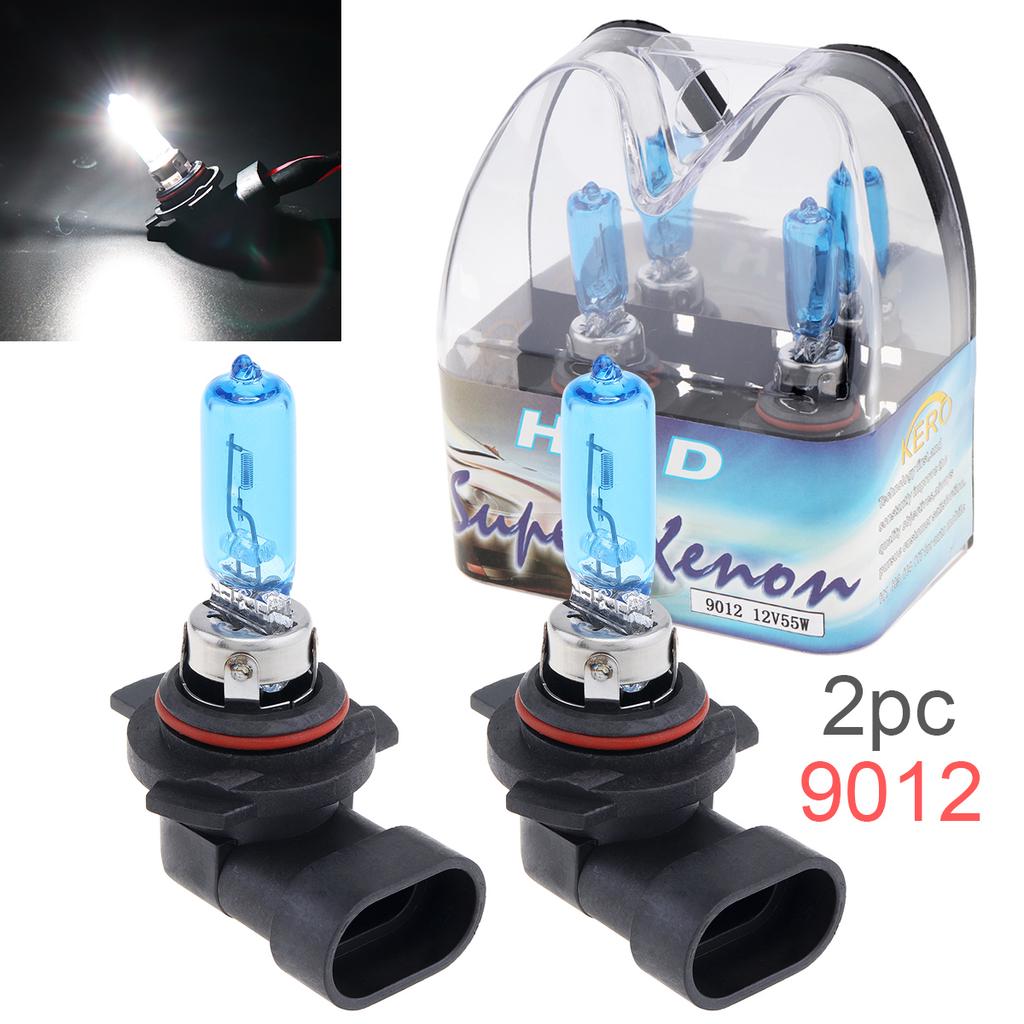 2pcs 12V 6000K White Light Super Bright Car Xenon Halogen Lamp Auto Front Headlight Fog Bulb
