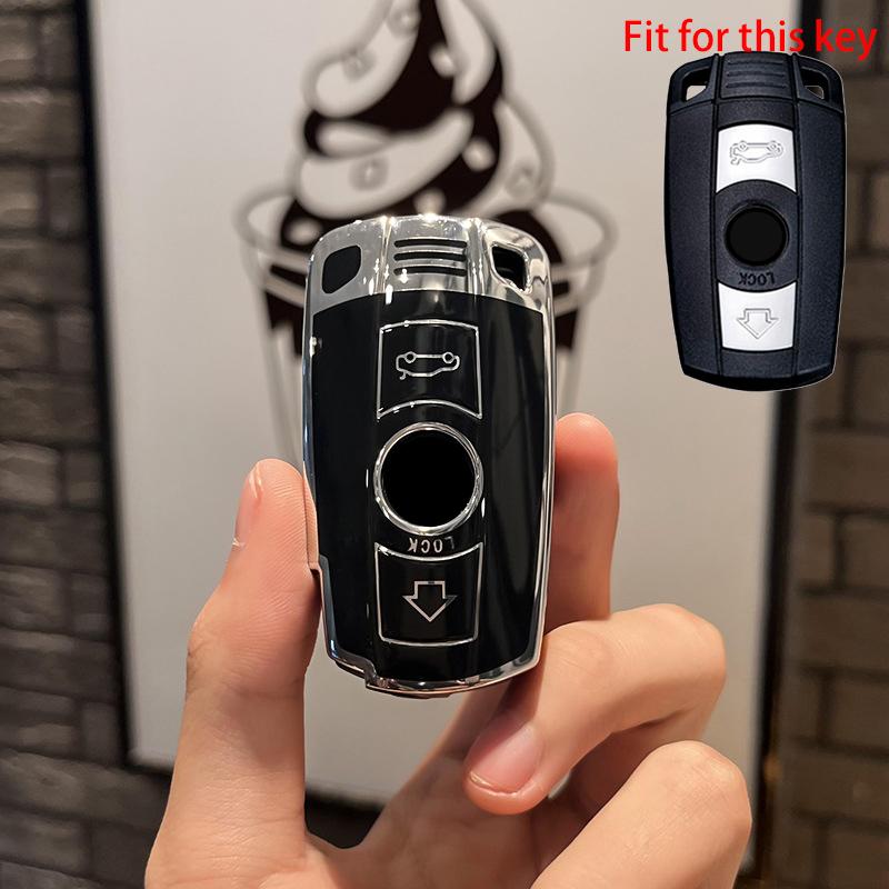 Мягкий чехол для дистанционного ключа из ТПУ для BMW X1 X5 X6 Z4 E90 E60 E70 E87 3 5 6 Series M3 M5, держатель в виде ракушки, аксессуары для брелоков