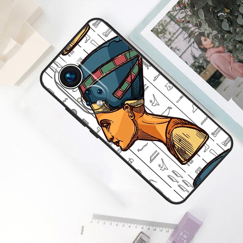 Египет Нефертити Анкх Для Honor Magic 8 Pro 6 7 Lite Чехол Для Honor 200 400 50 70 90 X8c X8b X9a X9b X9c X9d Win RT