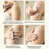 Portable Silicone Bathing Tool 2PCS Shower Scrubber with Handle, Back And Body Exfoliation Bath Handle Brush for Glove, Waterproof Handheld Men Women