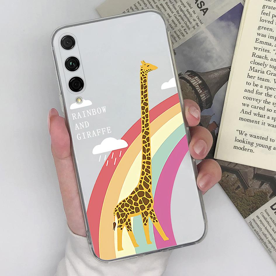 Чехол для телефона для Huawei Y9s P10 P20 P30 P40 Lite P Smart 2019, модный Радужный матовый защитный прозрачный мягкий силиконовый чехол из ТПУ для Huawei, бампер