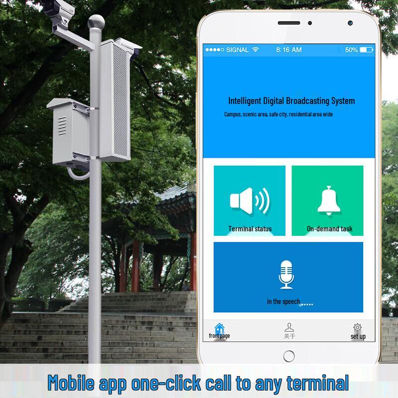 Lingsheng 100W IP Network 4G Smart Waterproof PA Horn Speaker