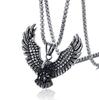 Fashion Eagle Pendant Punk Stainless Steel Necklace Retro Trendy Male Personality Casting Eagle