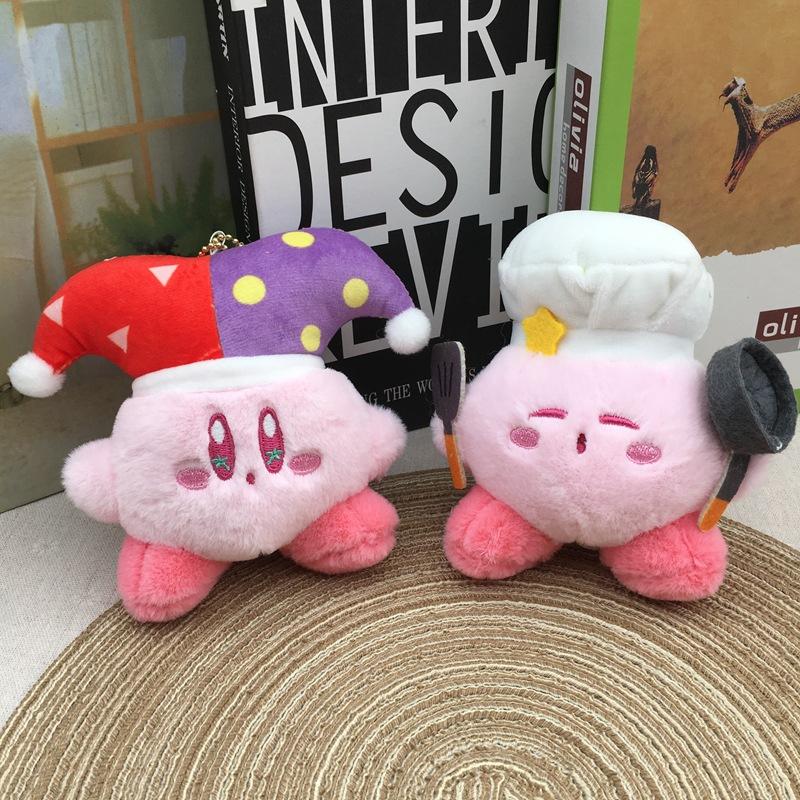 Cute Plush Star Character Pendant Keychain For School Bag Doll Machine Toy Small Ornament