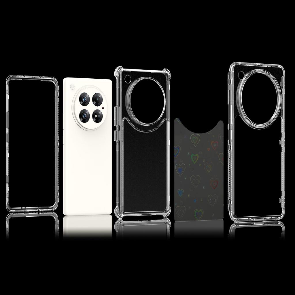 Для Infinix Zero 40 4G/5G Чехол Прозрачный Акриловый ТПУ Гибридный Чехол для Телефона с Лазерной Печатью