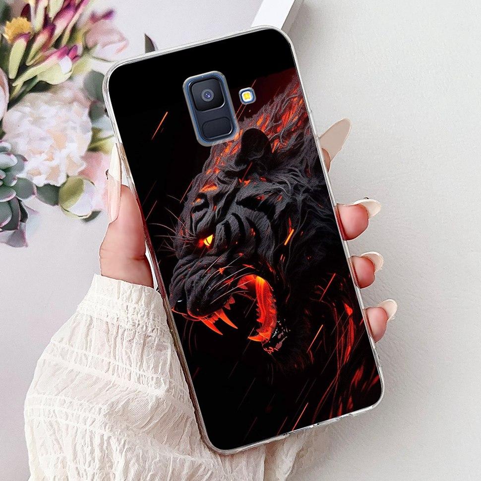 Чехол для Samsung Galaxy A6 2018 Роскошный Расписной Чехол Мягкий Силиконовый Чехол для Телефона Для Samsung A 6 A6 GalaxyA6 2018 Задняя Крышка Coque
