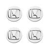 For Honda Acco4PCS 58MM/69MM Car Badge Wheel Center Cover Stickers Hub Caps Decal for Honda Accord Elysion CR-Z Odyssey SPIRIOR Accessories