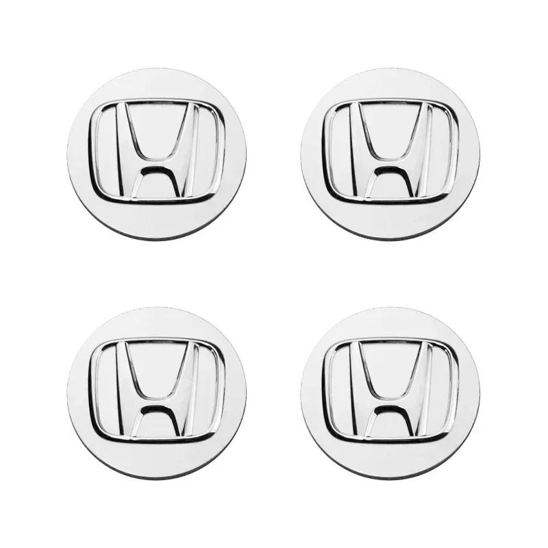 For Honda Acco4PCS 58MM/69MM Car Badge Wheel Center Cover Stickers Hub Caps Decal for Honda Accord Elysion CR-Z Odyssey SPIRIOR Accessories