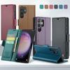 Флип кожаный чехол для Samsung Galaxy S23 Ultra S22 Plus A71 A51 A52 A53 A34 A73, защитный противоударный чехол для карточек