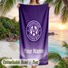 Beach Towel Austria Wien FC Print Custom Name Text Soft Towel for Swimming Pool