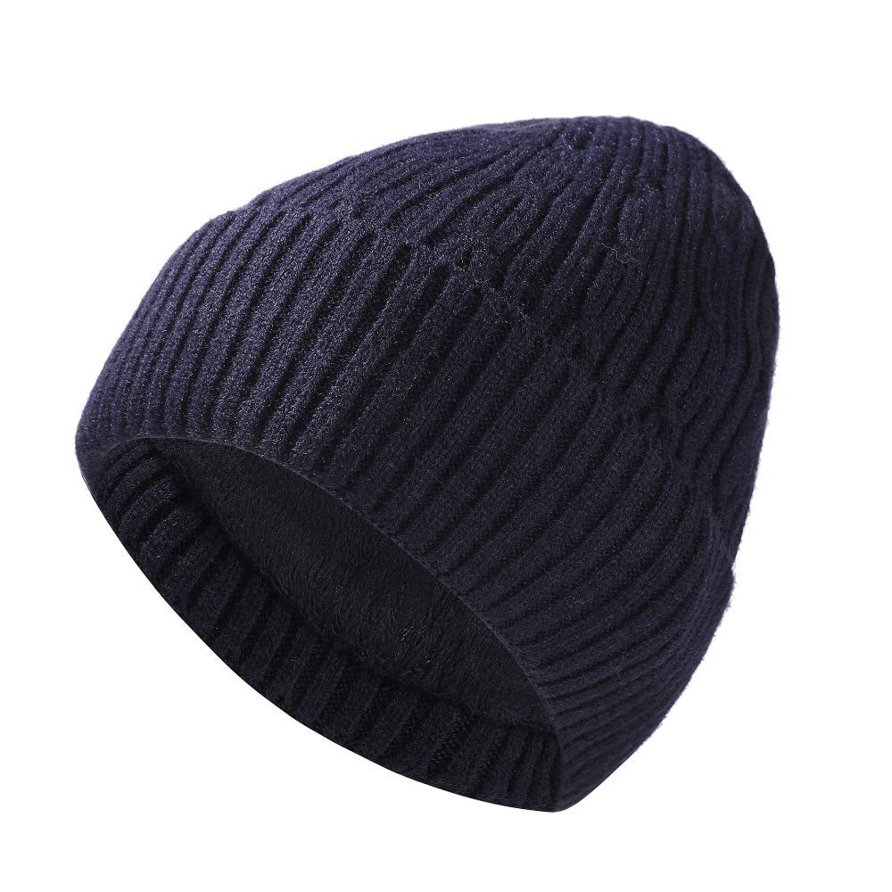Thickened Knitted Beanies Winter Beanie Hat New Ski Cap Outdoor Riding