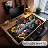 American Football Theme Custom Mouse Pad Personalized With Name Text Customized Desk Mat For Office Home Decor