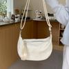 Нишевая Весенне-Летняя Новая Универсальная Сумка на Одно Плечо Crossbody Корейский Тип Розовая Сумка-Пельмень Сумка под Мышку Женская