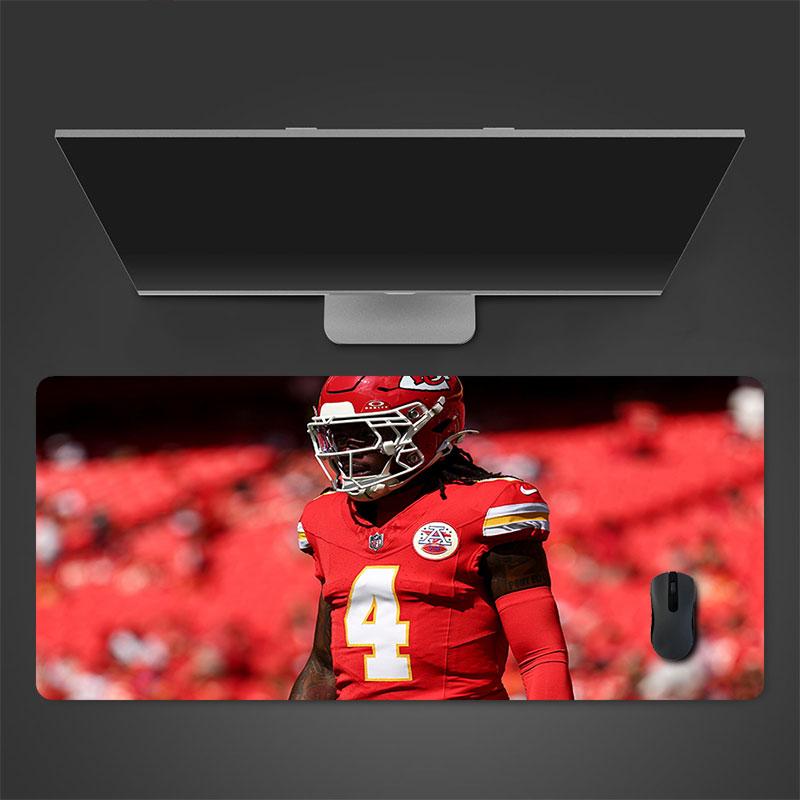 Rashee Rice Mouse Pad, Large Gaming Desk Mat, Non-slip XXL Mousepad for Laptop & Tablet, Mini PC Playmat with Stitched Edges
