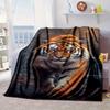 Tiger In The Snowstorm Blanket Flannel Blanket Throw Blanket Sofa Cover Blanket Soft Premium Blanket Picnic Blanket Tv Blanket Gifts