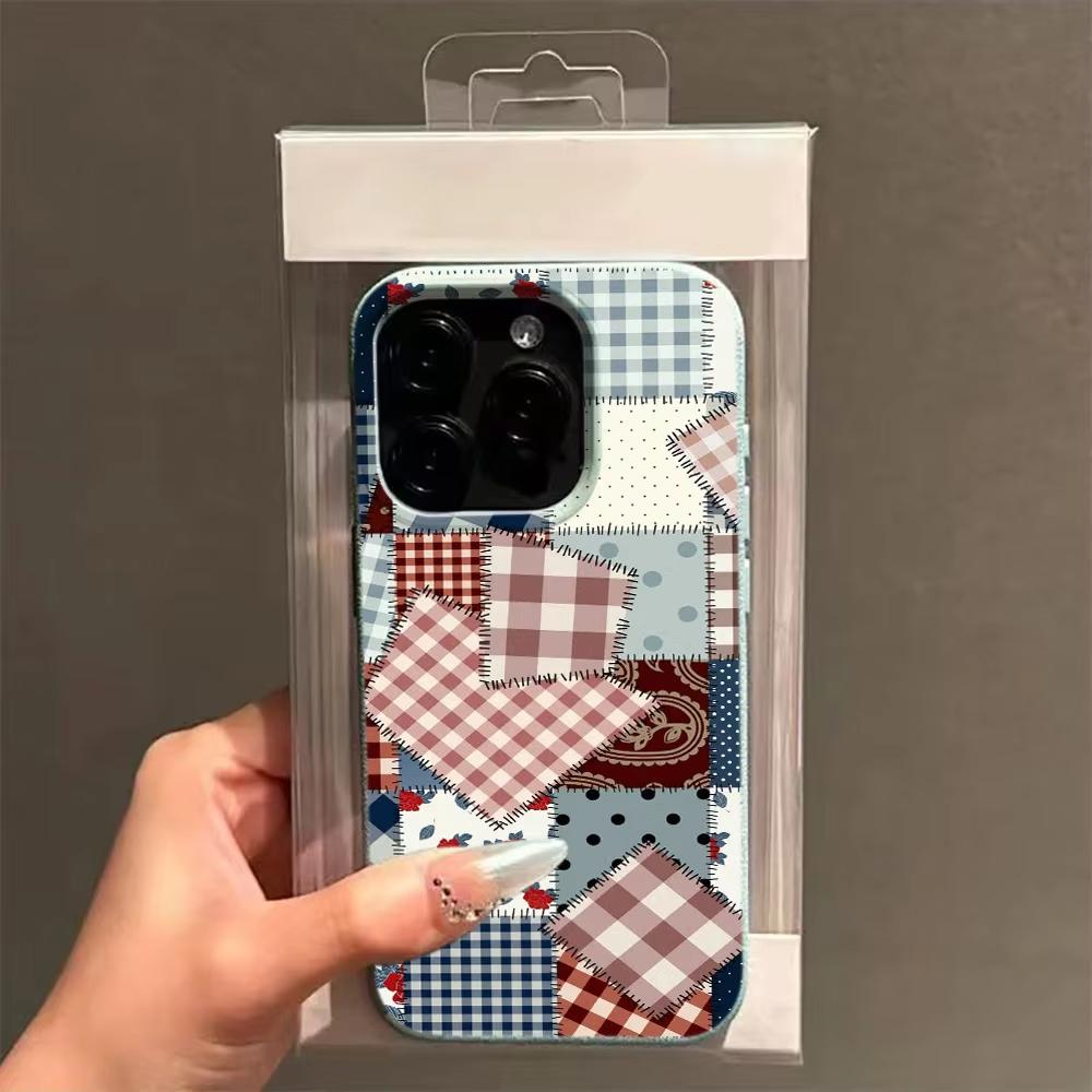 Чехол для телефона с текстурой личи для iPhone 17 17Air 16 15 14 13 12 11 Pro Max 16 Plus Ткань с плетеным узором Силиконовый чехол Funda
