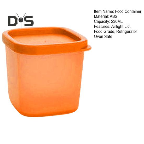 230 мл герметичный пищевой пластиковый контейнер - можно использовать в холодильнике и духовке