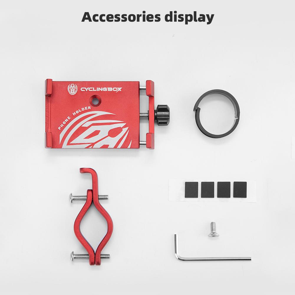 Bicycle Phone Holder Stand Aluminum Alloy MTB Bike Phone Bracket Rotation Scooter Motorcycle Handlebar Mount Cell Phone Stand