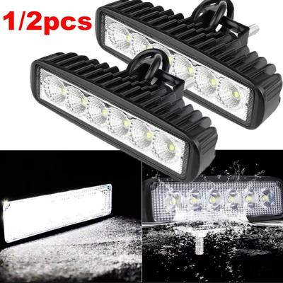 1 шт/2 шт ABS автомобильный рабочий свет 6LED DRL прожектор высокое качество водонепроницаемый авто внедорожный внедорожник грузовик универсальная ночная безопасная фара для вождения