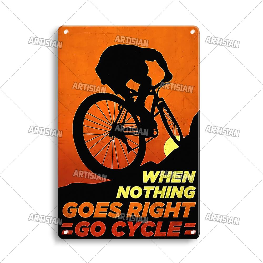 Артизанальный велосипедный металлический знак, велосипедный постер, декоративная тарелка для езды на велосипеде, настенный декор, гараж, бар, паб, клуб, отель, кафе, кухня