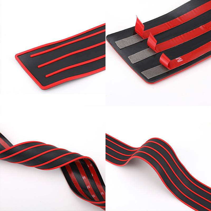 Багажник автомобиля, накладка на порог из ПВХ, защитная пластина 90*7,5 см 104x8,5 см, защита заднего бампера, резиновые молдинги, накладка, накладка, полоса автомобиля