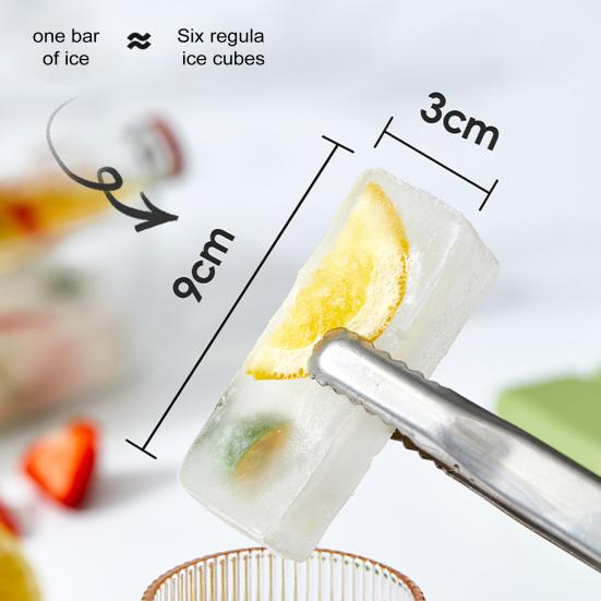 Silicone Ice Cube Tray with Lid Large Ice Mold for Slow Melting Freeze Store Soup Sauce Broth Food-Grade Silicone Freezer Container for Leftovers