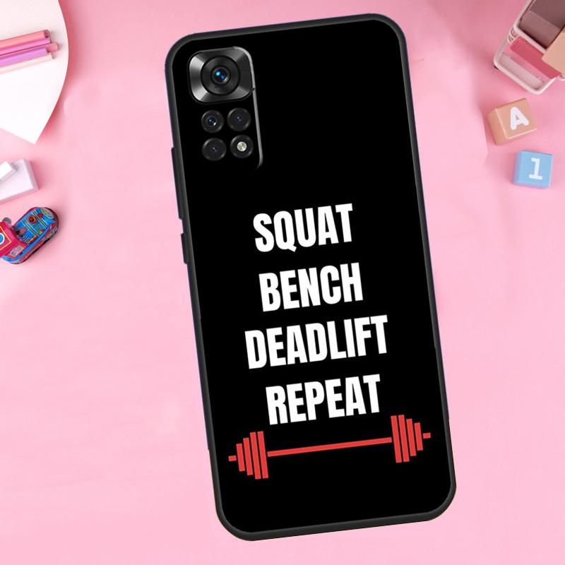 Цитаты для бодибилдинга, тренажерного зала, фитнеса Для чехла на телефон Xiaomi Redmi Note 13 14 9 10 11 12 15 Pro Plus Для Redmi 15 C 14C 10C 12C 13C