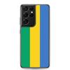 Coque Téléphone - Samsung - Galaxy S21 - Drapeau Gabon - Souple - Multicolore
