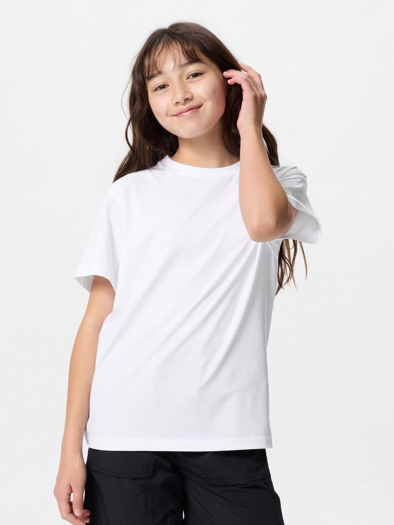 Uniqlo Kids UlTra STreTch Dry Ex Crew Neck T  shorT Sleeve  Black