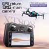 Дрон с дистанционным управлением, ЖК-дисплей, двойные камеры, оптический поток, зависание, GPS-позиционирование, 5G WiFi, аэрофотосъемка, дрон для детей, взрослых, начинающих, складной радиоуправляемый квадрокоптер