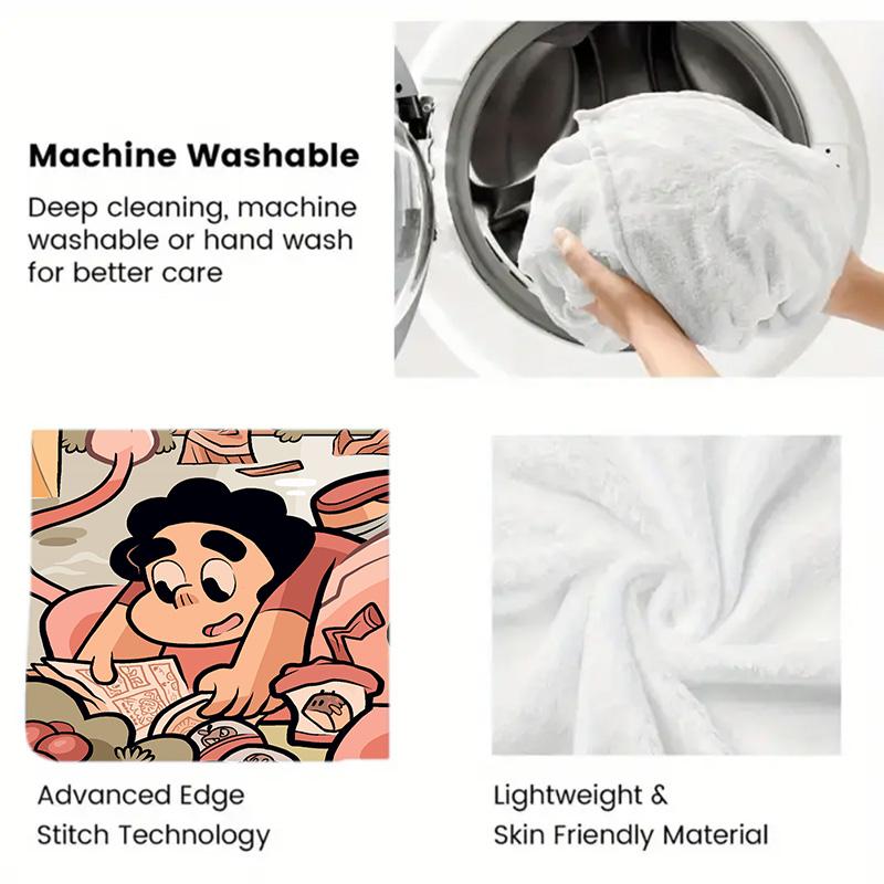 Steven Universe 2D Flat Pattern Flannel Blanket High quality All Seasons Warmth and Comfort Perfect for Christmas Gifts.MMT0918498