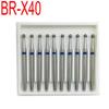 10 шт., высокоскоростные стоматологические боры для полировки, наконечник для полировки, отбеливания, высокоскоростные стоматологические боры BR-X40