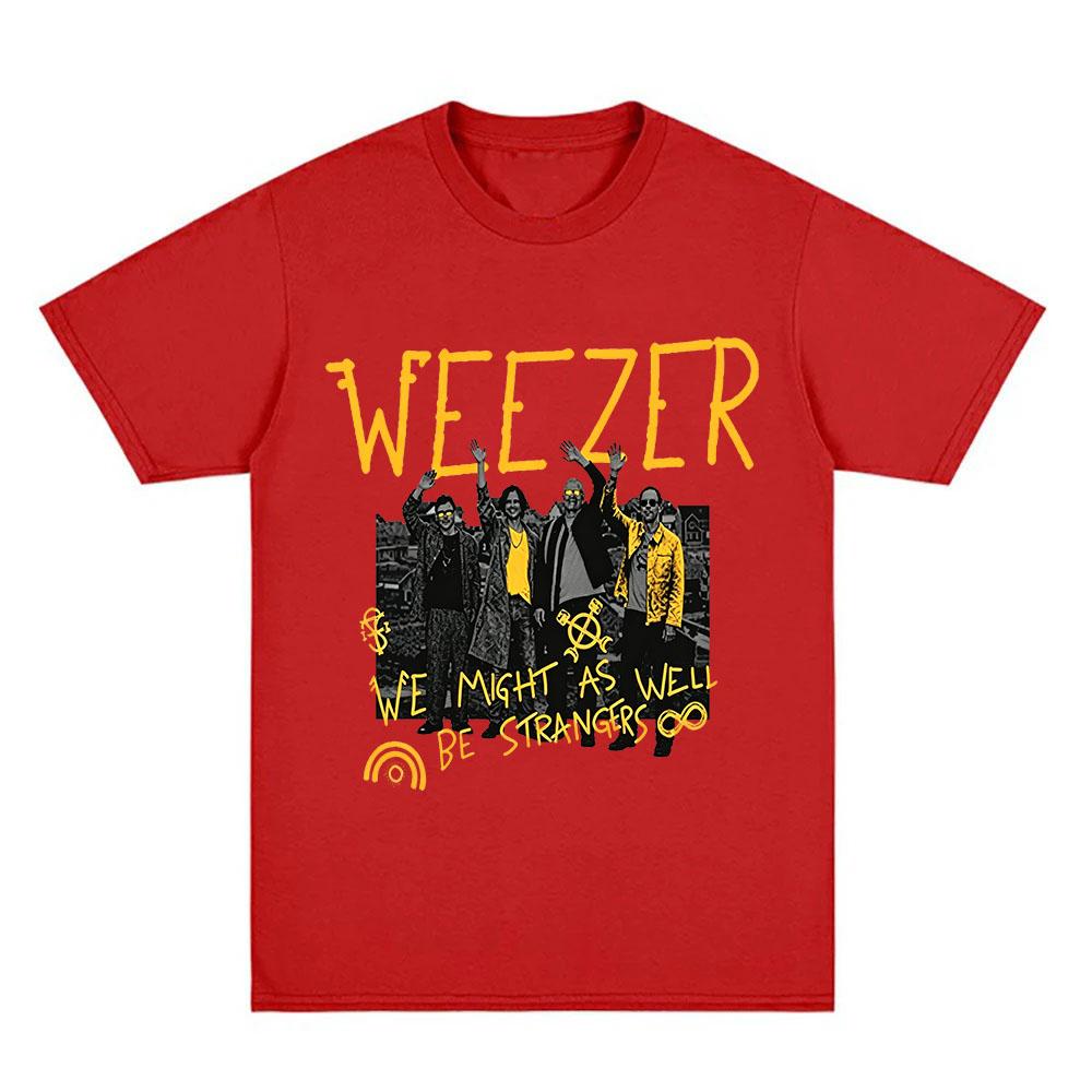 Weezer 2026 Band tour T-shirt Cotton New Albums Pre-Release Graphic Print Tees Fashion Women Men Casual Round Neck Tops Summer