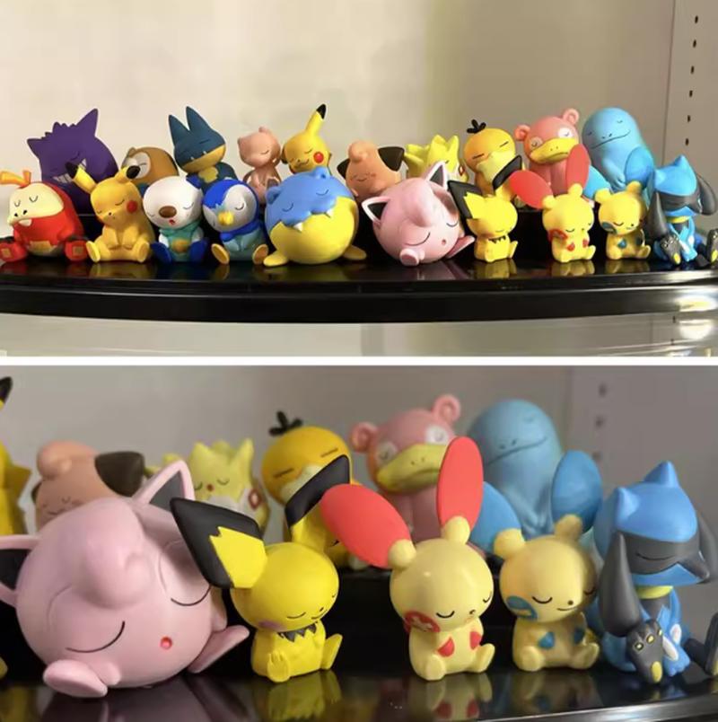 In Stock Full Series Anime Figures Toy Set Shoulder On Shoulder Kawaii Pvc Action Figure Desktop Decor Surprise Gifts