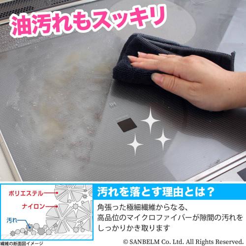 Sanbelm Microfiber Bistro Sensei Kitchen All-Purpose Dishcloths, 2-Count, Black